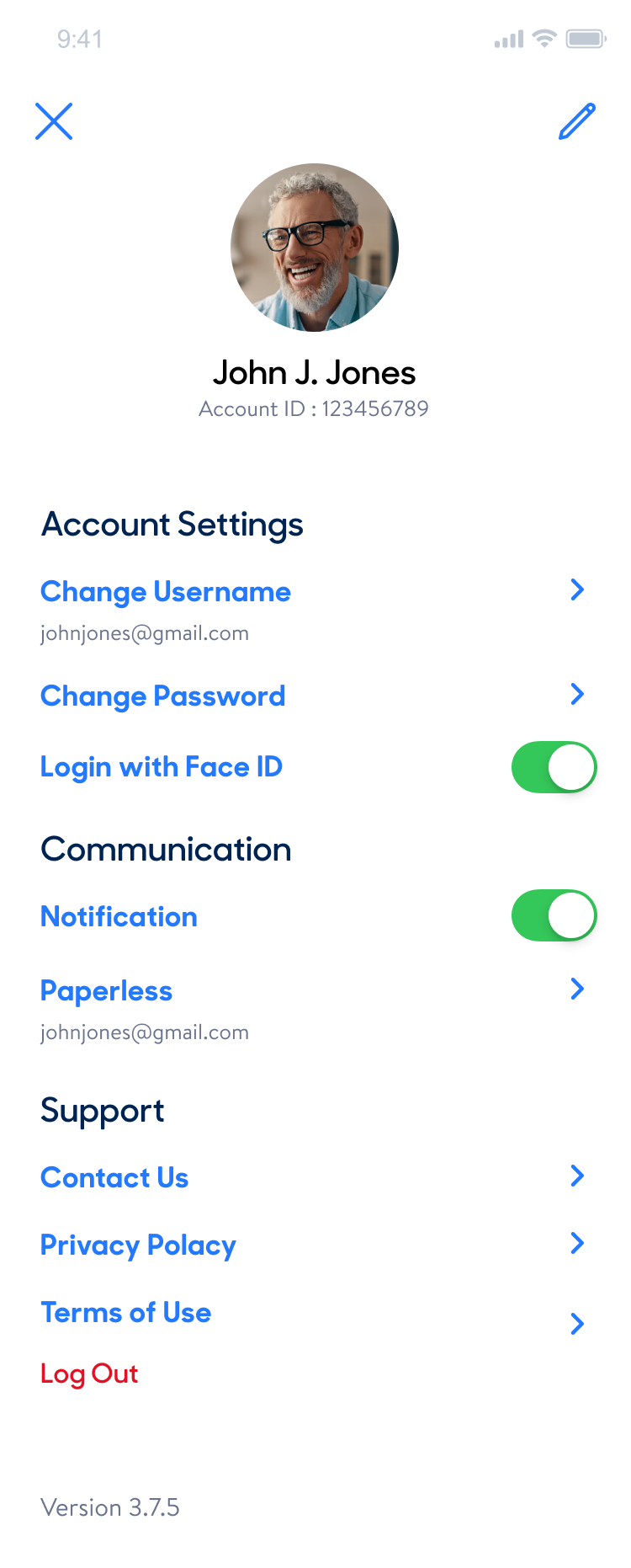 Profile & Settings
